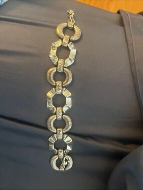 Brighton Gold-Tone Mixed Link Bracelet